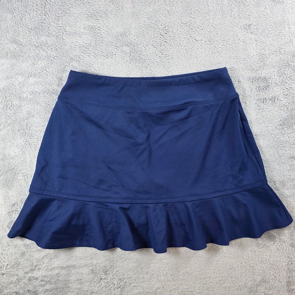 Tommy Bahama Women S Navy Blue Athletic Skort Ruffle Racquet & Paddle Activewear